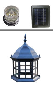 Top and beacon for yard lighthouses