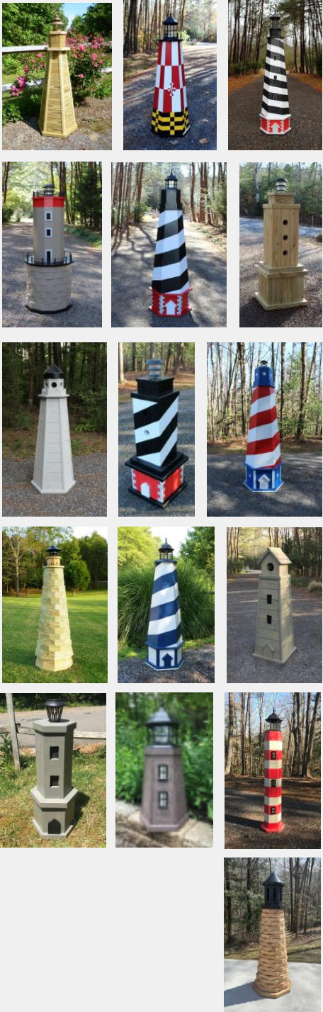 Lawn lighthouse project plans for download