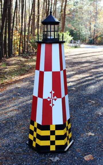 How to Build a 4 ft. Painted Lawn Lighthouse. DIY Wood Plans