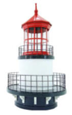 American Lighthouse Topper Red White and Blue