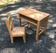 Child's school desk and chair plans