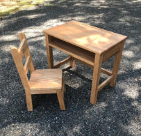 Child's school desk and chair plans